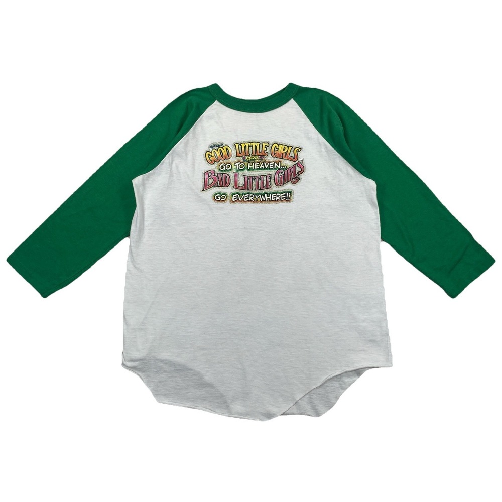 Vintage Good Little Girls Go To Heaven Bad Little Girls Go Everywhere T-Shirt